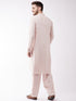 Men's Cream Cotton Blend Kurta and Pyjama Set